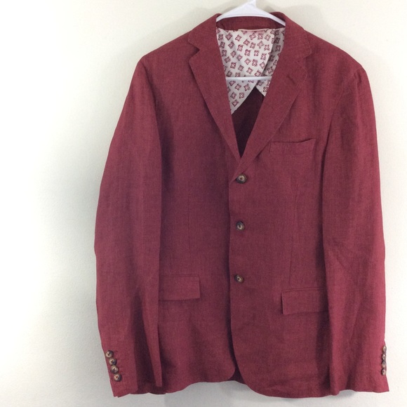 Brooks Brothers Other - Brooks Brothers red cotton 3 button sport coat